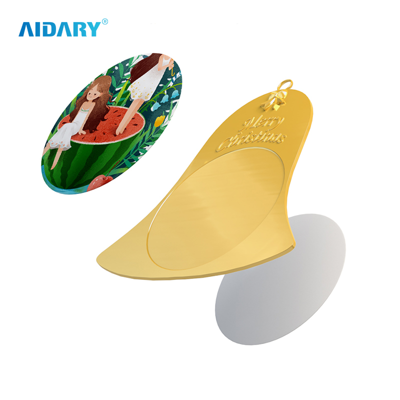 AIDARY 圣诞金属铃铛，用于热升华印刷