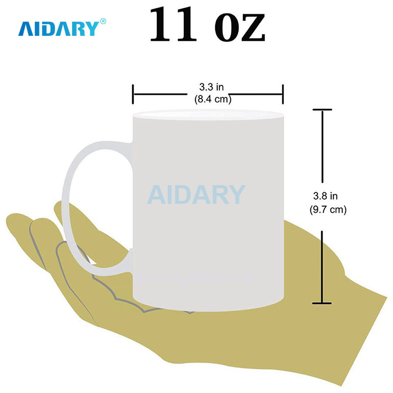 AIDARY 11 盎司高档空白马克杯 AAA 升华陶瓷马克杯带 JS 涂层