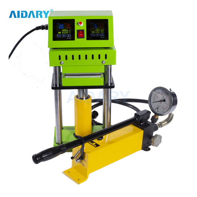 AIDARY 高品质双加热干压花树脂杯垫15 吨液压松香机 
