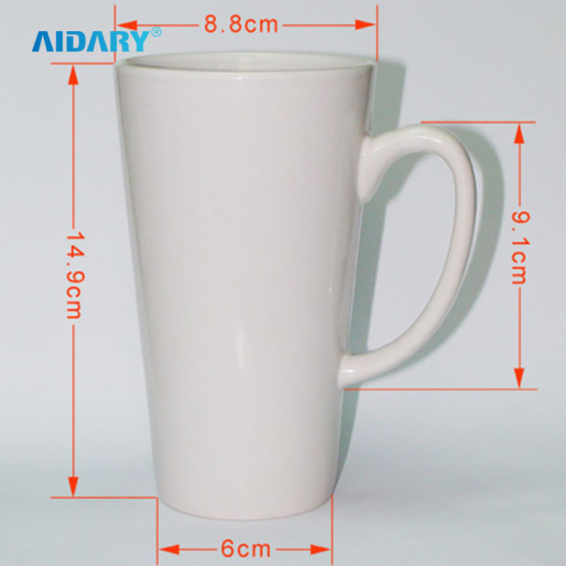AIDARY 升华空白锥形马克杯升华 ORAC 涂层马克杯