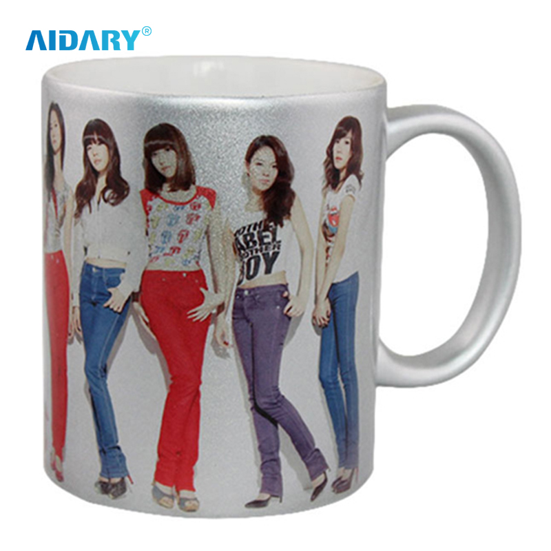 AIDARY 批发空白升华珍珠杯 11oz 光面金色珍珠杯