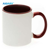 AIDARY 11 盎司顶级 AAA 升华内把手彩色照片杯升华白色马克杯